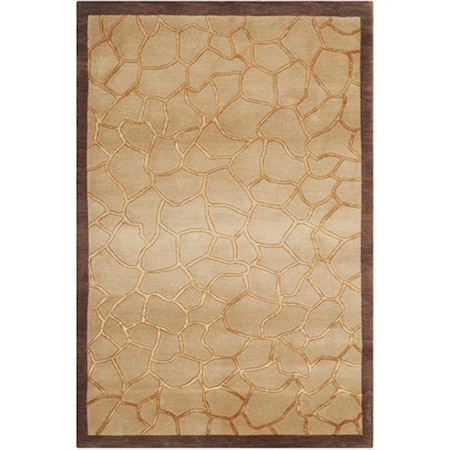 Safavieh 9 x 12 ft. Rectangle Contemporary Tibetan Gold Hand Knotted Rug TB421A-9